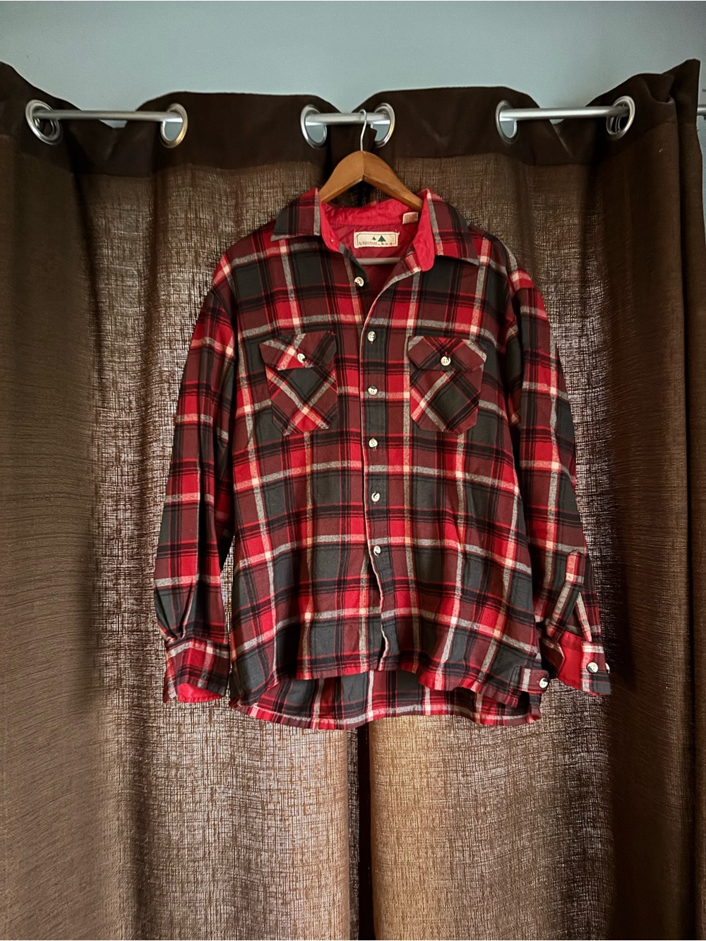 Vintage Ruggedwear by BOG Red & Black Plaid Flannel Shirt